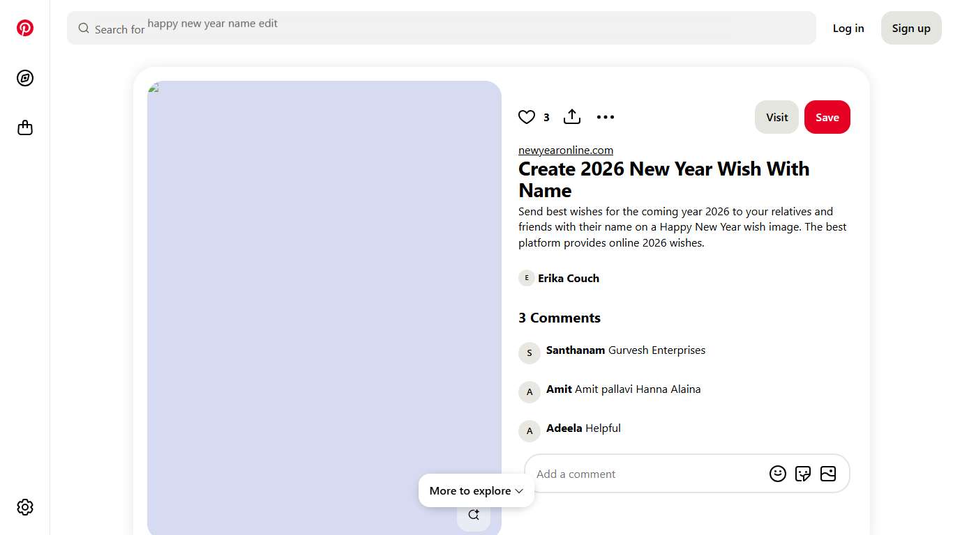 Create 2026 New Year Wish With Name
